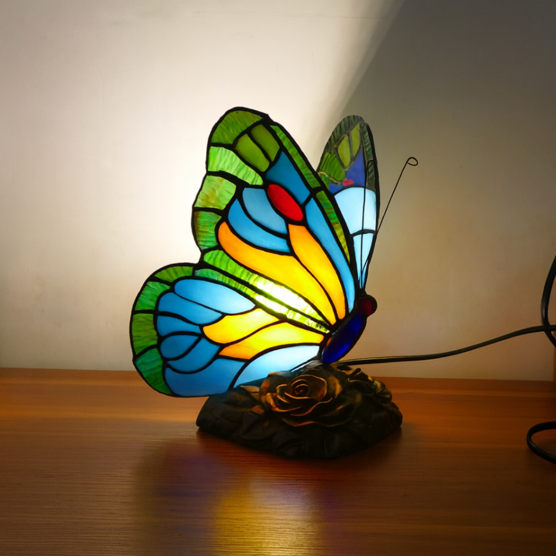 Gevormde Blauwe Vlinderlamp