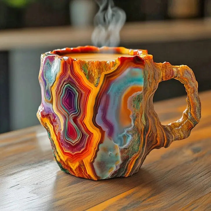 Kristal-Infused Mineraal Koffiemokken